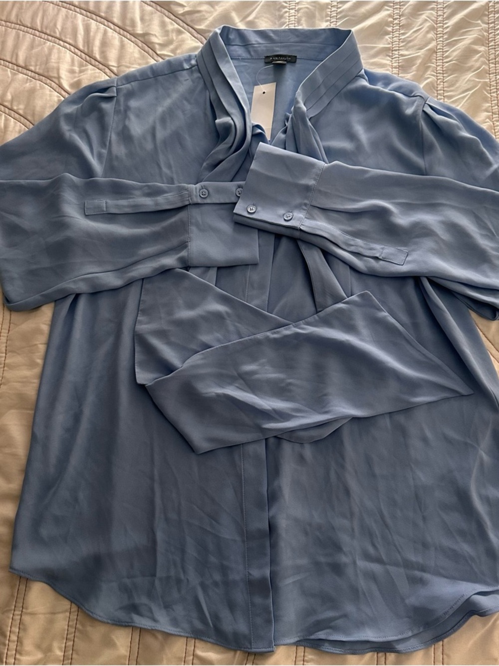 NWT Ann Taylor Sky Blue Blouse